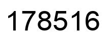 Number 178516 black image