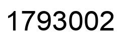 Number 1793002 black image