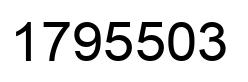 Número 1795503 imagen negro