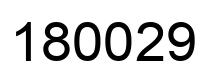 Número 180029 imagen negro