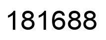 Number 181688 black image