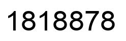 Number 1818878 black image
