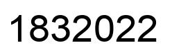 Number 1832022 black image