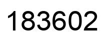 Number 183602 black image