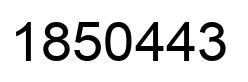 Number 1850443 black image