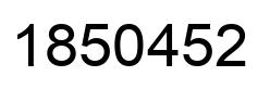 Number 1850452 black image