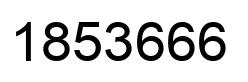 Number 1853666 black image
