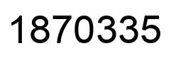 Número 1870335 imagen negro