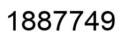 Número 1887749 imagen negro