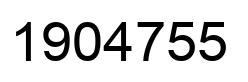 Number 1904755 black image