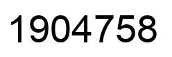 Number 1904758 black image