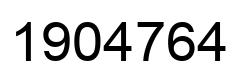 Number 1904764 black image