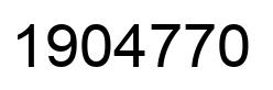 Number 1904770 black image