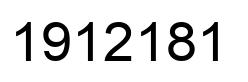 Number 1912181 black image