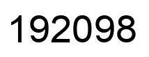 Number 192098 black image