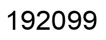 Number 192099 black image