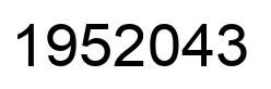 Number 1952043 black image