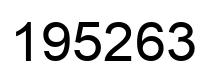 Número 195263 imagen negro
