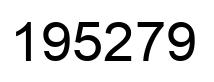 Número 195279 imagen negro