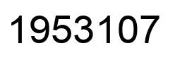 Number 1953107 black image