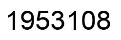 Number 1953108 black image