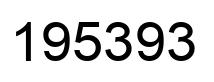Number 195393 black image