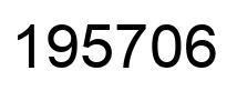 Number 195706 black image
