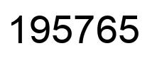 Número 195765 imagen negro