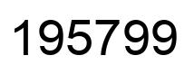 Number 195799 black image