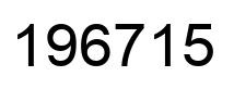 Number 196715 black image