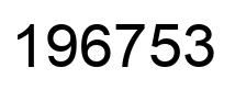 Number 196753 black image
