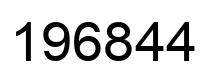 Number 196844 black image