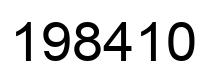 Número 198410 imagen negro
