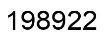 Number 198922 black image