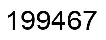Number 199467 black image