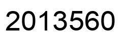 Number 2013560 black image