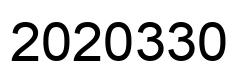 Number 2020330 black image