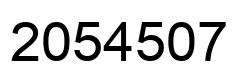 Number 2054507 black image
