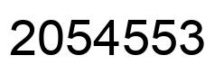 Number 2054553 black image
