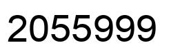 Number 2055999 black image