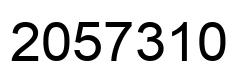 Number 2057310 black image