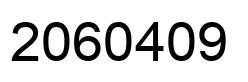 Number 2060409 black image