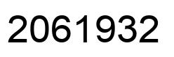 Number 2061932 black image