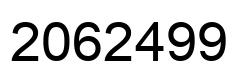 Number 2062499 black image