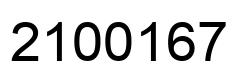 Number 2100167 black image