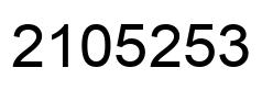 Number 2105253 black image