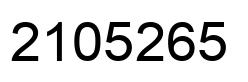 Number 2105265 black image