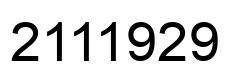 Number 2111929 black image