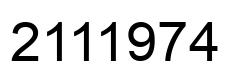 Number 2111974 black image