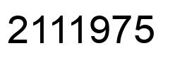 Number 2111975 black image
